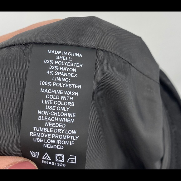 Vince Camuto Black Peplum Pencil Dress Skirt  4 - Picture 8 of 8